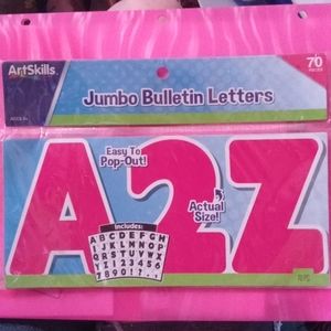 Artskills Jumbo Bulletin letters